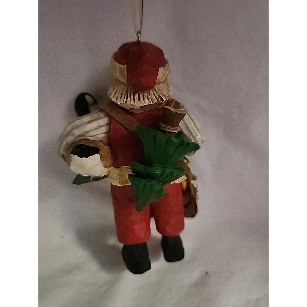 Hallmark Keepsake Ornament 1997 Santa's Merry Path Folk Art American Collection